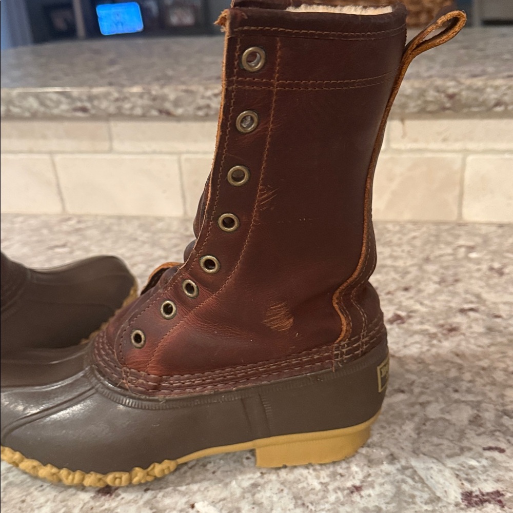 Ll Bean Fully Lined Shearling Duck Boot - image 5